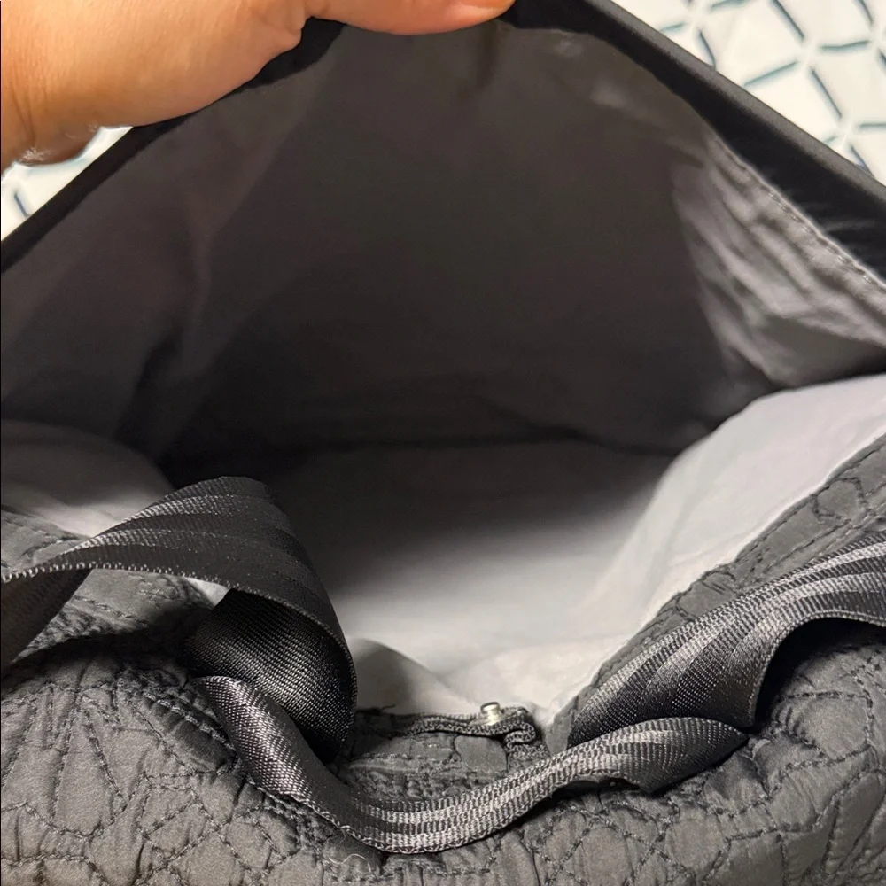 Petunia Pickle Bottom Black Floral Quilted Baby Bag